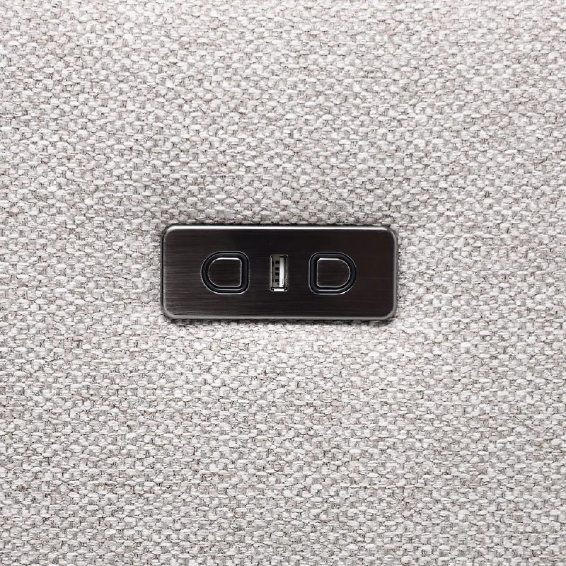 Barrett Power Reclining Sectional - Smokey Taupe