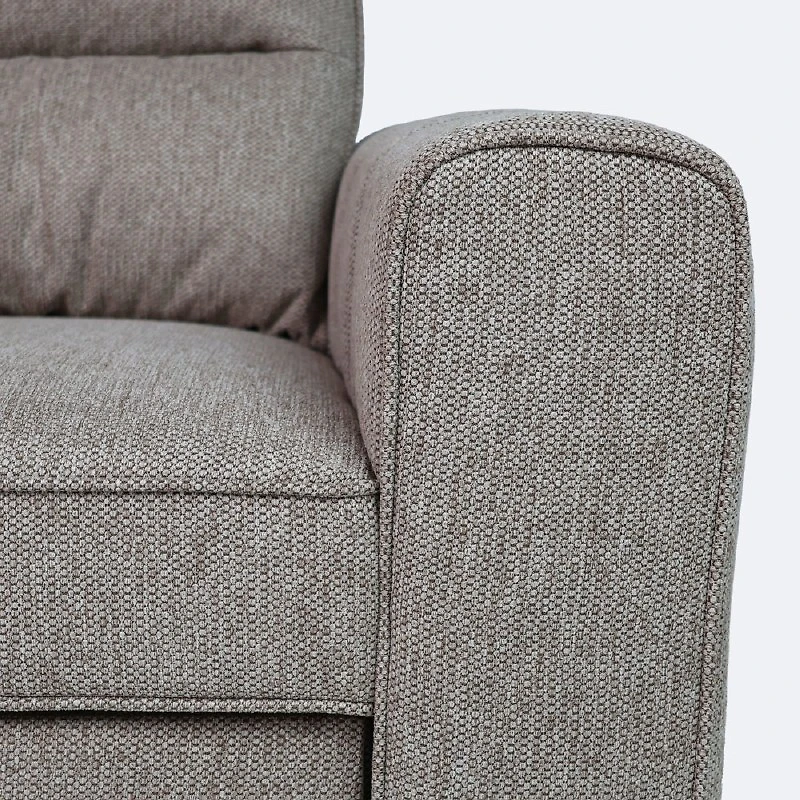 Morris Reversible Sleeper Sectional with Storage Chaise - Taupe