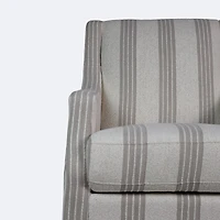 Griffin Accent Chair - Beige Stripe