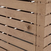 Pire Firepit Table - Woodlook / Black Frame 