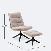 Blizzard Lounge Chair with Footrest