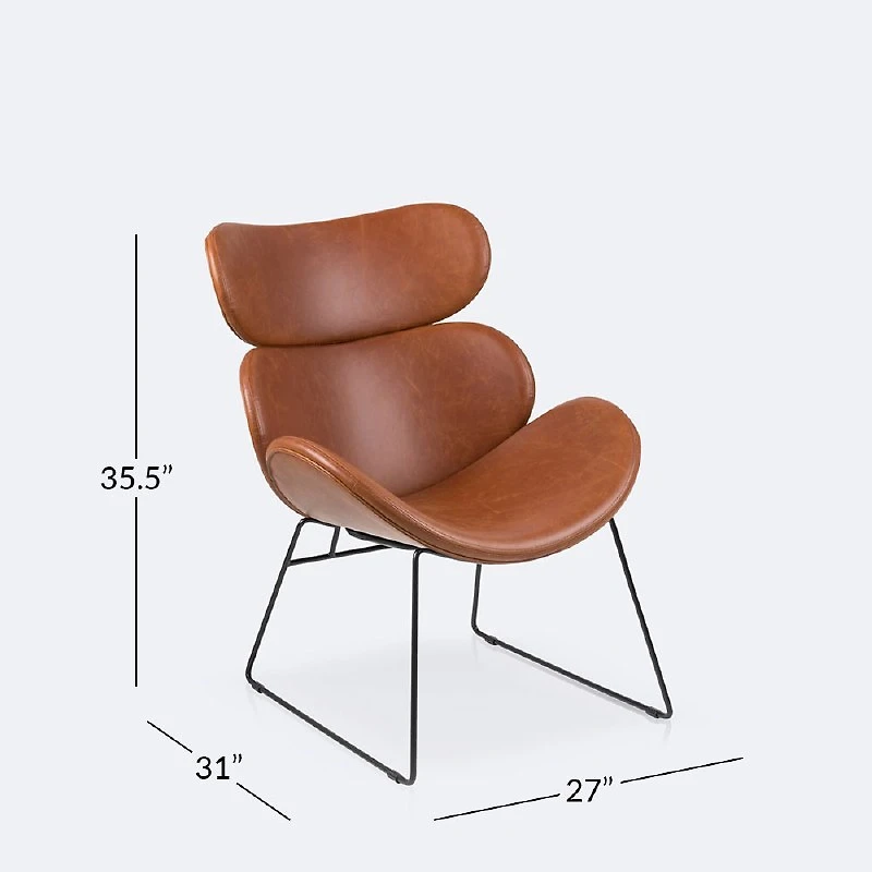 Cazar Lounge Chair - Brandy