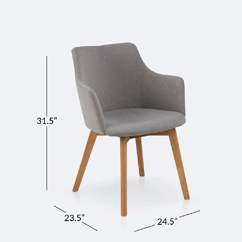 Bella Dining Armchair - Grey