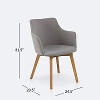 Bella Dining Armchair - Grey