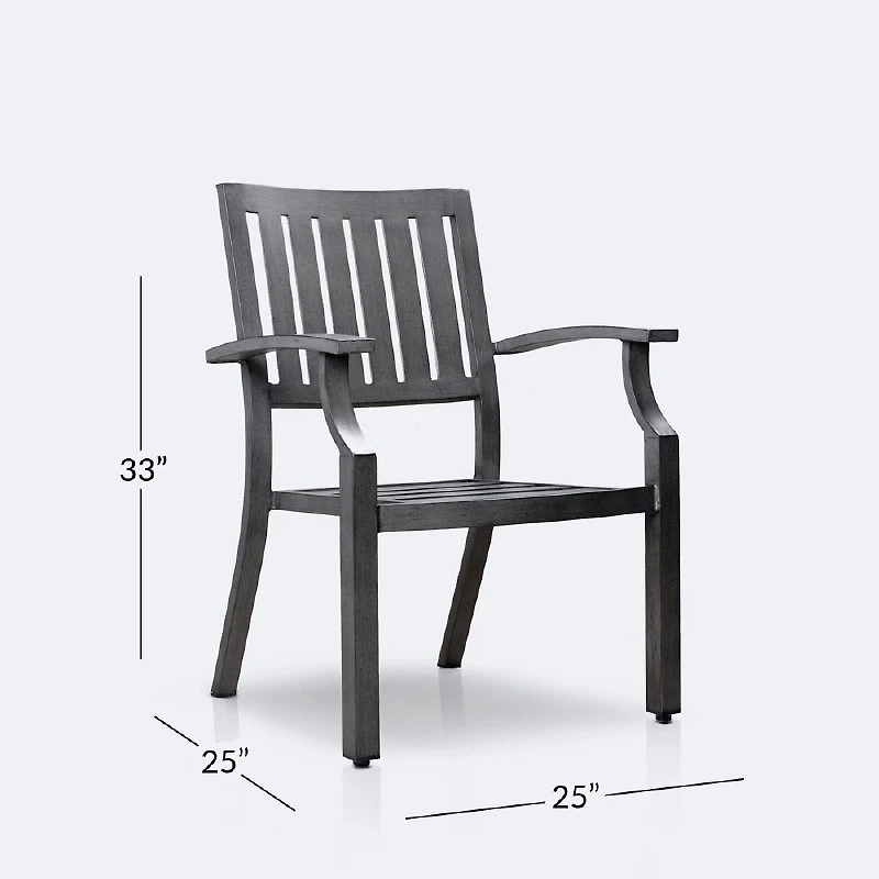 Belvedere Dining Chair - Brushed Grey