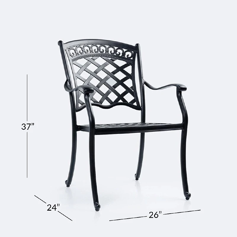 Blanca Armchair - Black Tippet
