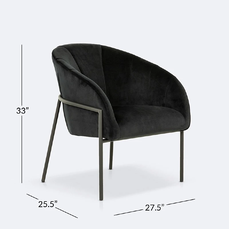 Carnegie Accent Chair - Noir