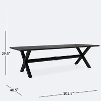 Dakota Dining Table - Black