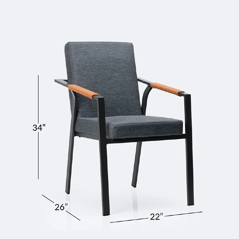 Delaware Dining Armchair - Grey