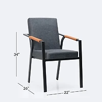 Delaware Dining Armchair - Grey