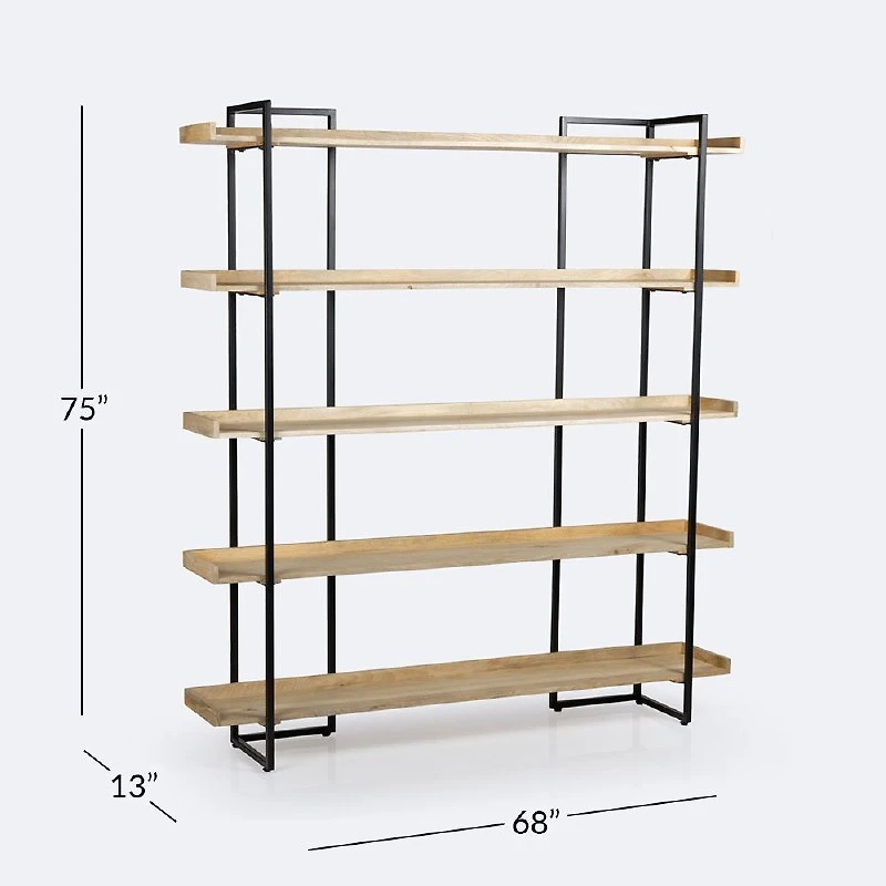 Emmet Bookshelf - Natural Acacia