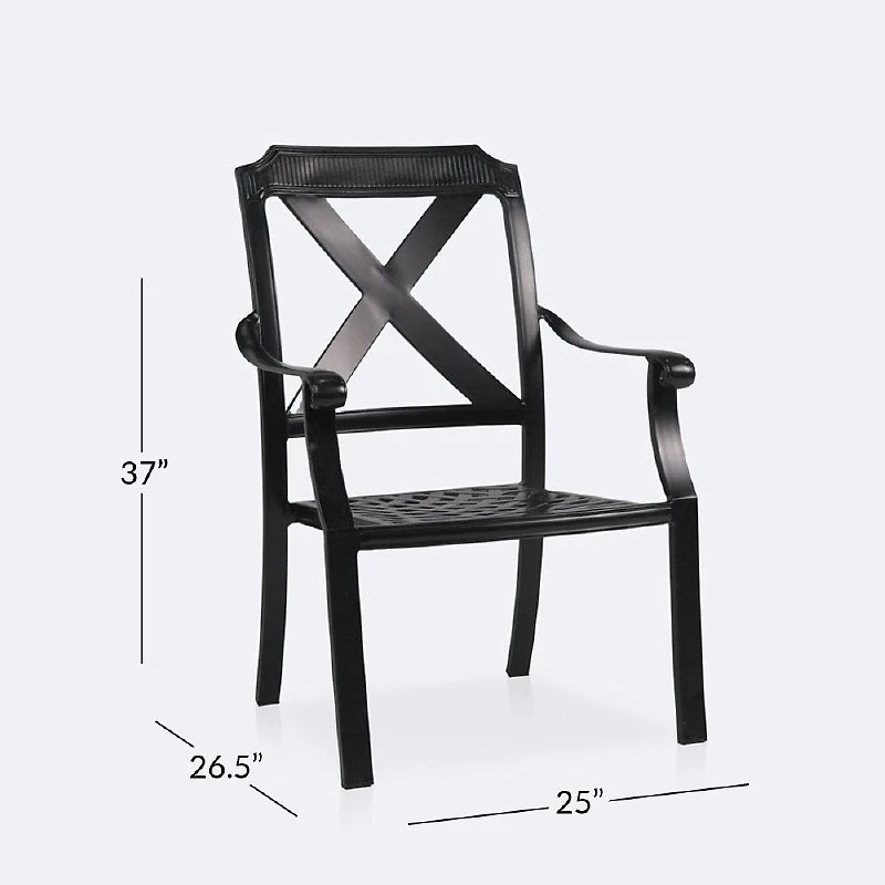 Essex Dining Armchair - Black