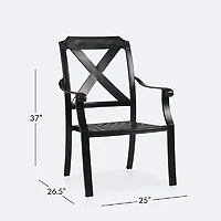 Essex Dining Armchair - Black