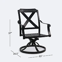 Essex Swivel Rocker - Black