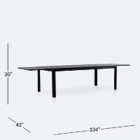 Holiday Extendable Table - Black