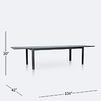 Holiday Extendable Table - Dark Grey