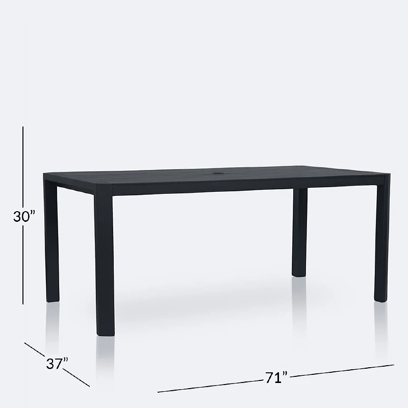 Holiday 37”x71” Dining Table - Black