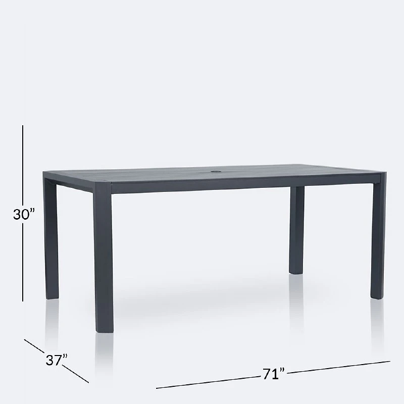Holiday 37"x71"  Dining Table - Dark Grey
