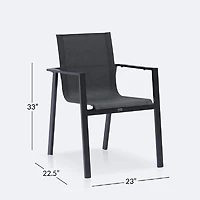 Holland Dining Armchair -Black