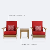 Lakeside Adirondack Chair Set