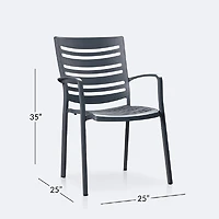 Linear Armchair  - Dark Grey