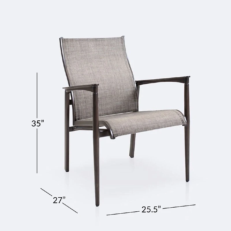 Oak Ridge Dining Armchair - Brushed Walnut Brown
