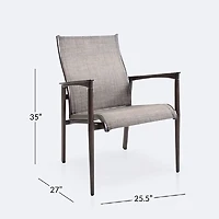Oak Ridge Dining Armchair - Brushed Walnut Brown