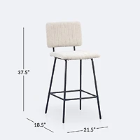Parker Counter Height Chair-Beige