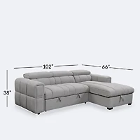 Percy Sectional with Pull Out Sleeper