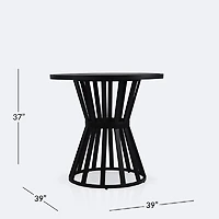 Resort Round Bar Table - Black