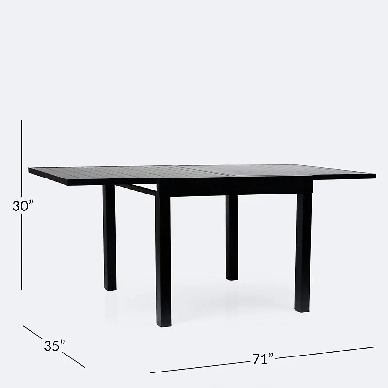 Resort Extendable Table - Black