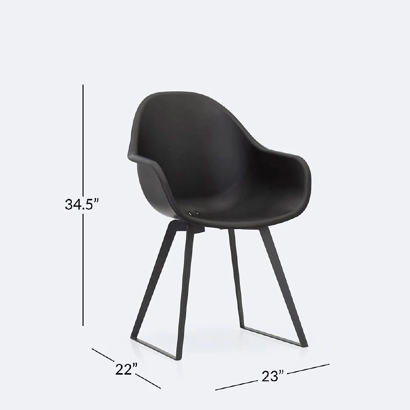Ghost Dining Chair - Black