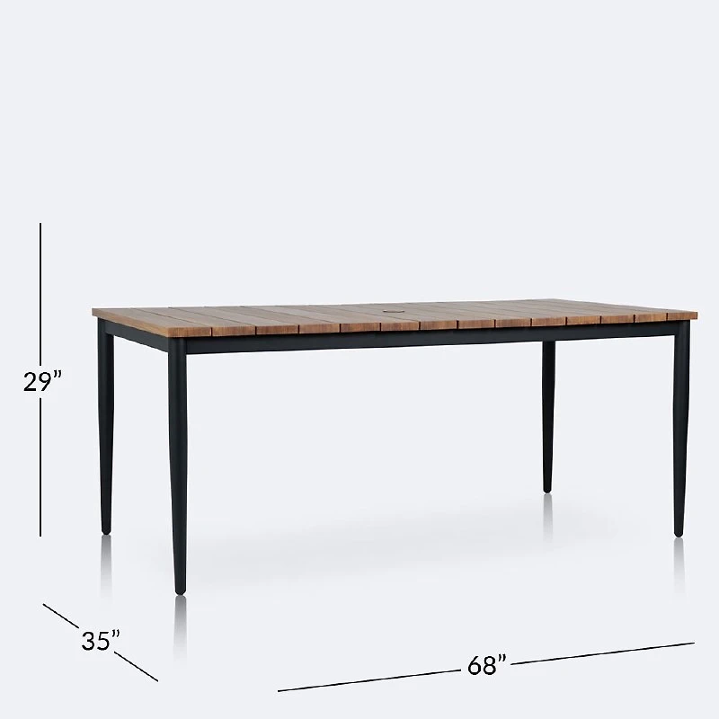 Sedona 35" x 68" Rectangle Dining Table - Wood-Look Finish
