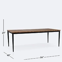 Sedona 40" x 84" Rectangle Dining Table - Wood-Look Finish