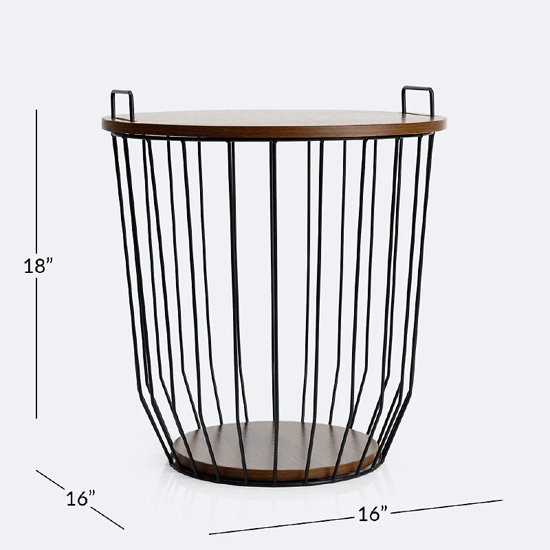 Storage Table - Wood Look Top - Large