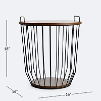 Storage Table - Wood Look Top - Large