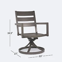 Tahoe Swivel Rocker - Brushed Taupe