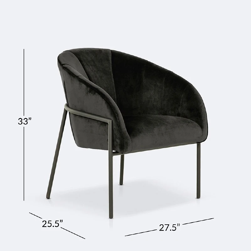 Carnegie Accent Chair - Charcoal