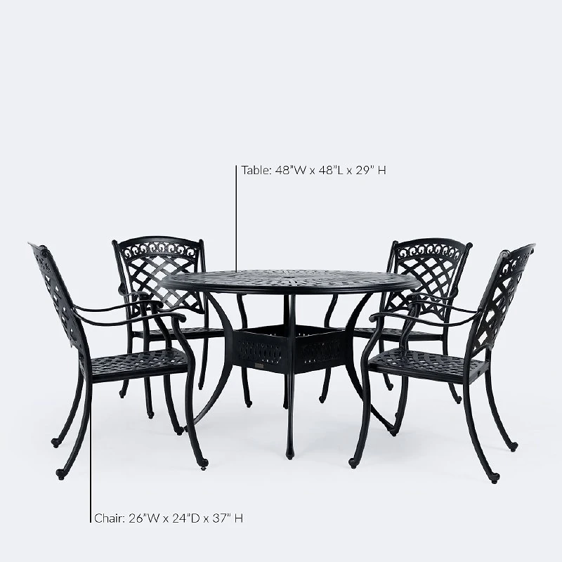 Blanca Dining Set - 4 Seats