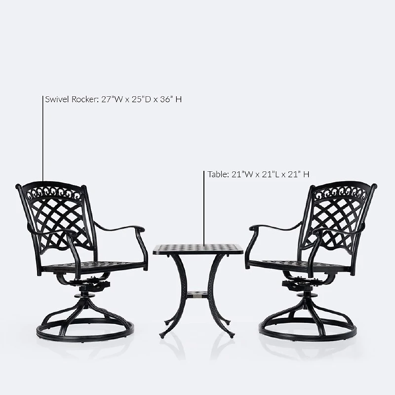 Blanca Bistro Set  - Black Tippet