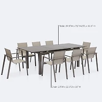 Holland Dining Set - 8 Seat