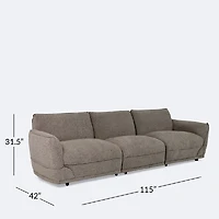 Paloma Sofa - Sandstone Grey