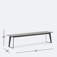 Ghost Bench - Dark Grey
