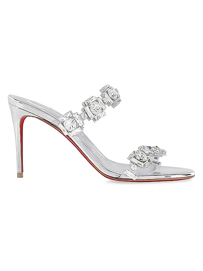 Just Jewel 85MM Specchio Leather Heels