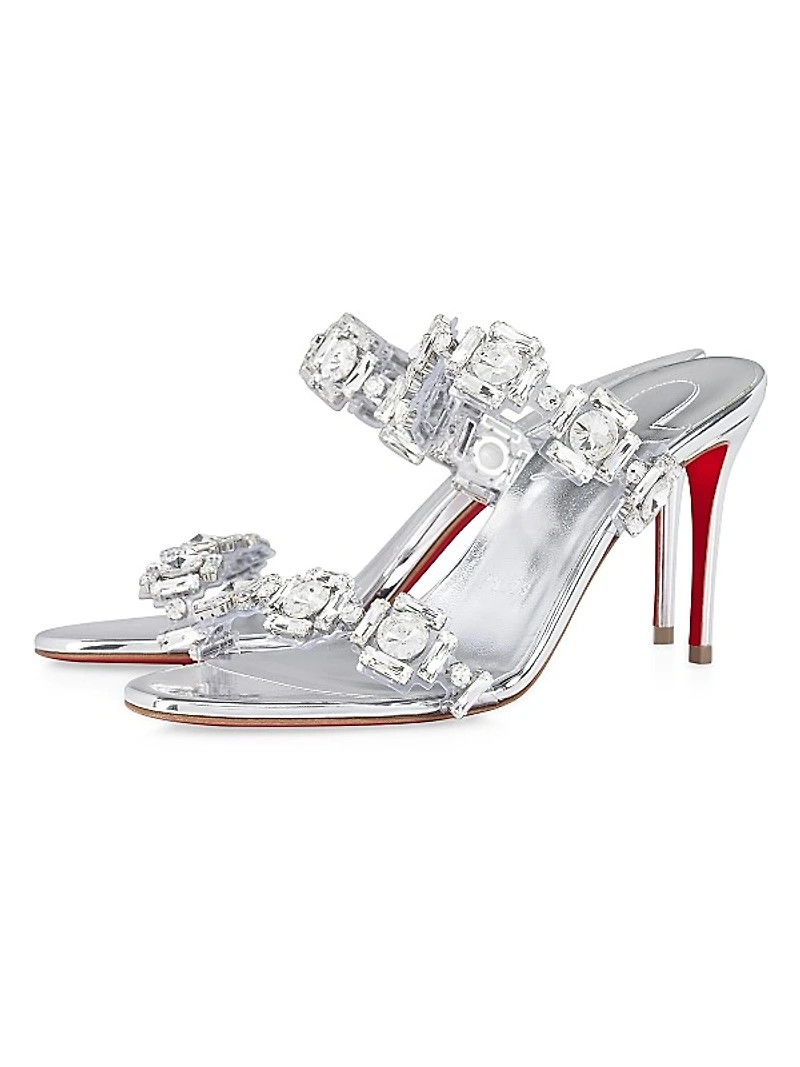 Just Jewel 85MM Specchio Leather Heels
