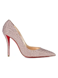 Miss Z Strass 100MM Suede Pumps