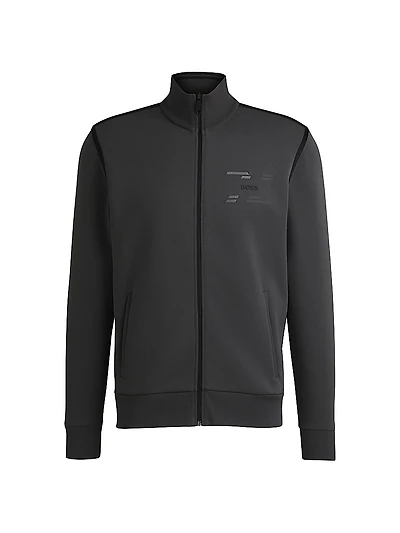 Zip-Up Sweatshirt with Logo Artwork