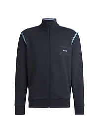 Zip-Up Sweatshirt with Logo Artwork