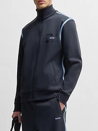 Zip-Up Sweatshirt with Logo Artwork