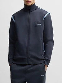 Zip-Up Sweatshirt with Logo Artwork
